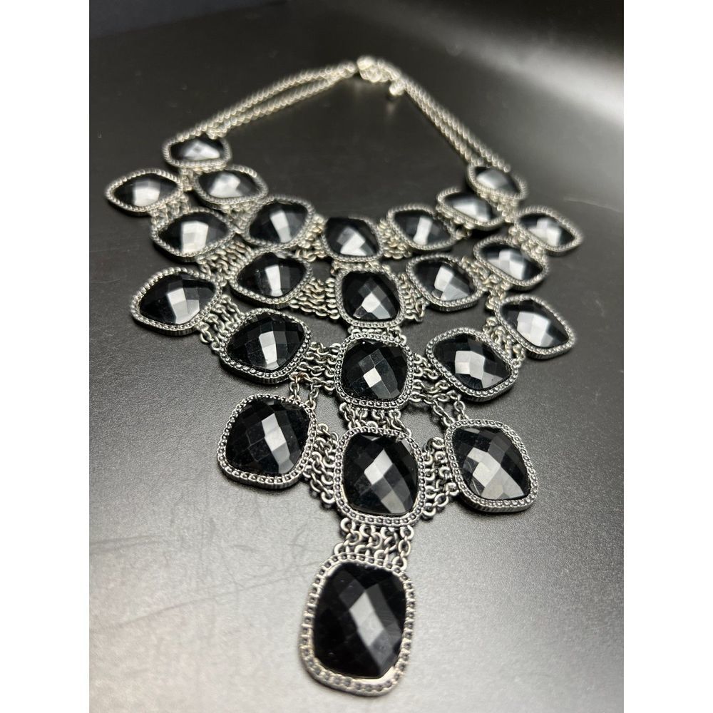 Black Bib Necklace